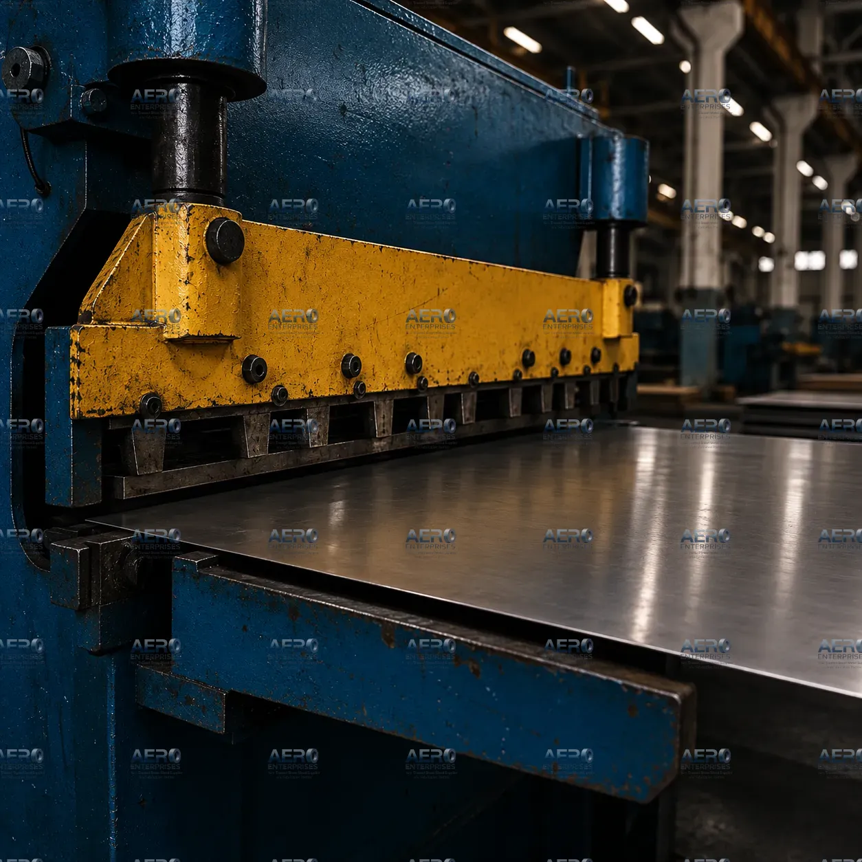 Mechanical shearing and blanking line at Aero Enterprises Vasai
